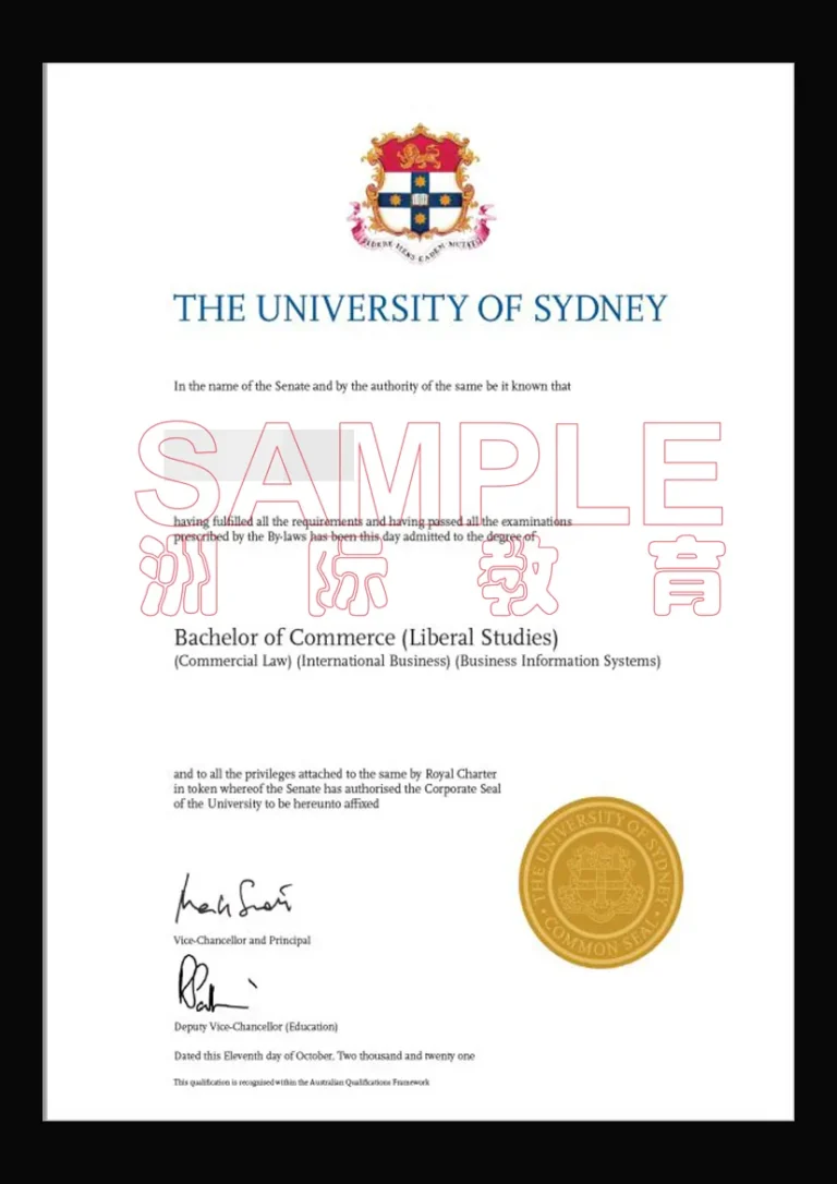 悉尼大学毕业证成绩单介绍USYD样本查看