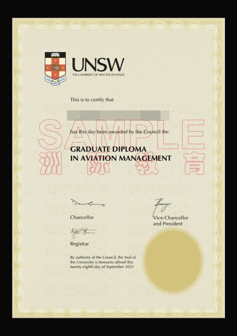 新南威尔士大学毕业证成绩单介绍UNSW样本查看